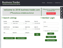 Tablet Screenshot of business-trader.com